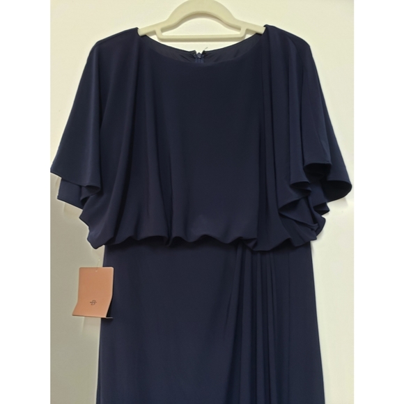 BHLDN Navy Lena Flutter Sleeve Dress - Picture 10 of 12